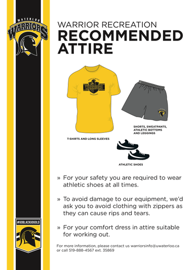 Warrior Recreation Recommended Attire
